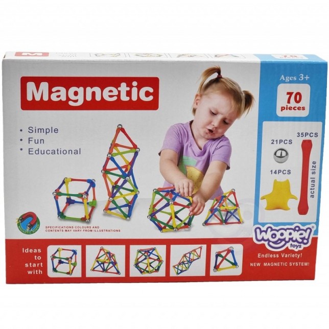 Magnetinis konstruktorius, 70vnt.