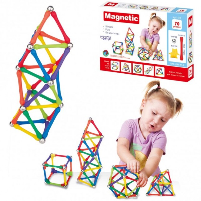 Magnetinis konstruktorius, 70vnt.