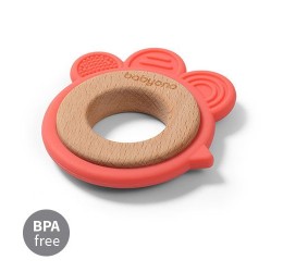 Babyono silikoninis kramtukas, raudonas