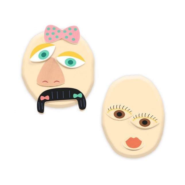 Djeco plastilino rinkinys "Veidai"