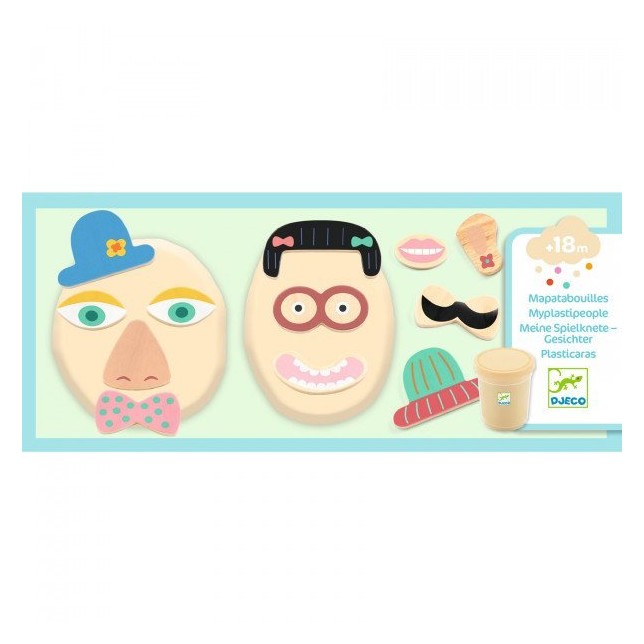 Djeco plastilino rinkinys "Veidai"