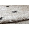 "FLUFFY" Kreminės spalvos kilimas su juodais taškeliais