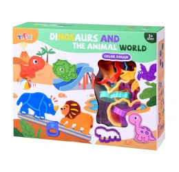Modelino rinkinys su priedais "Dinozaurai"