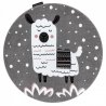 Pilkas apvalus kilimas - LAMA