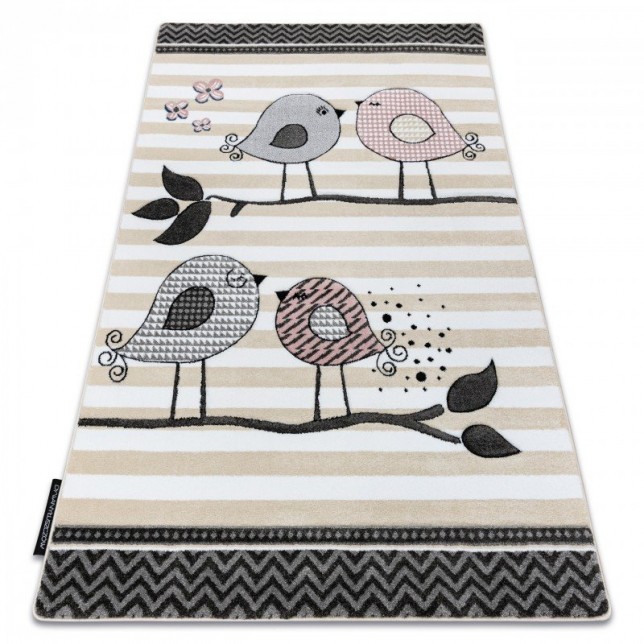 Kreminės spalvos kilimas - PETIT BIRDS