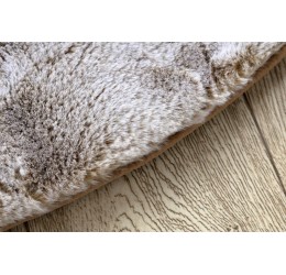 kilimas "Lapin" apvalus, neslystantis pagrindas