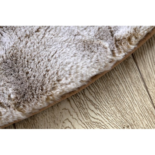 kilimas "Lapin" apvalus, neslystantis pagrindas
