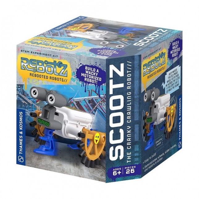 Lavinamasis, mokslo rinkinys. konstruktorius "RUSTY THE CRAWLING BOT"