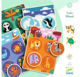 Djeco medinis loto žaidimas "Loto wood"