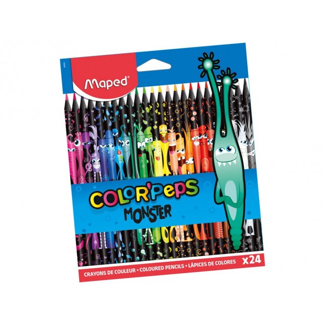 Spalvoti pieštukai "Maped Color’Peps Monster"