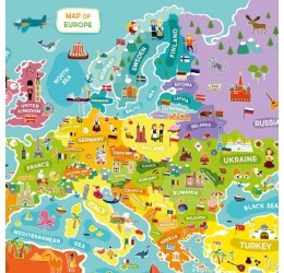 Dodo lavinamoji dėlionė "Europos žemėlapis" 100 detalių