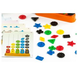Miniland lavinamasis rinkinys "Abacolor shapes"