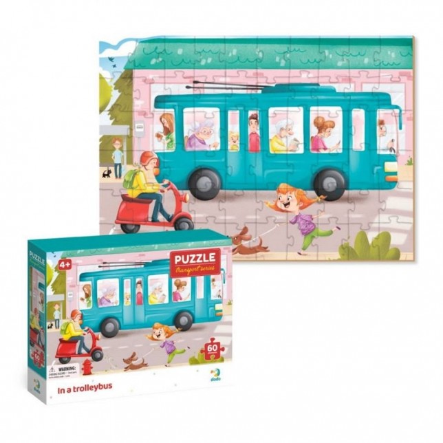Dodo dėlionė "Troleibusas"