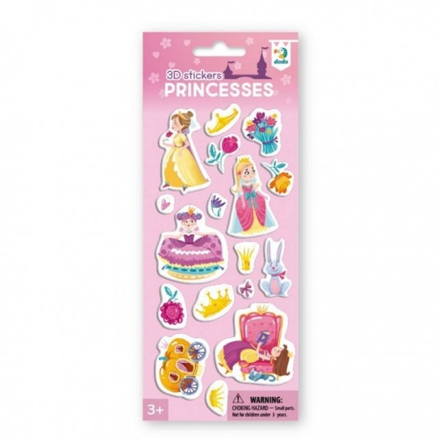 Dodo 3D lipdukai "Princesės"