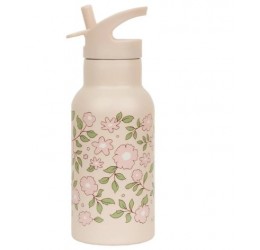 Rožinė termo gertuvė ''Žiedlapiai'', 350ml.