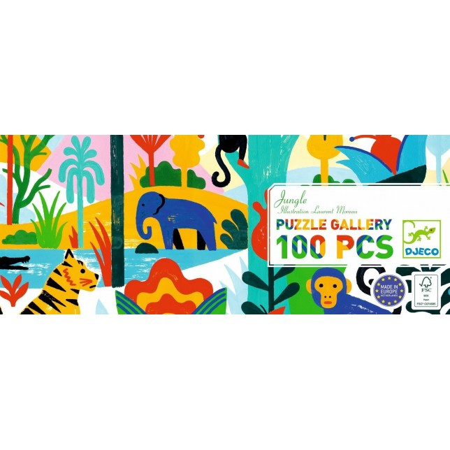 Djeco dėlionė "Džiunglės", 100 detalių