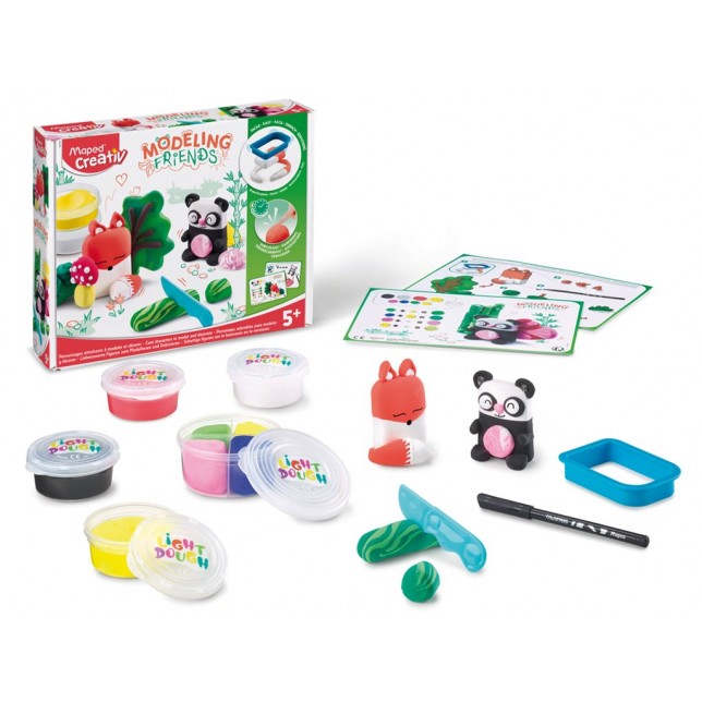 Lipdymo masės rinkinys "Maped Creativ Modeling Friends"