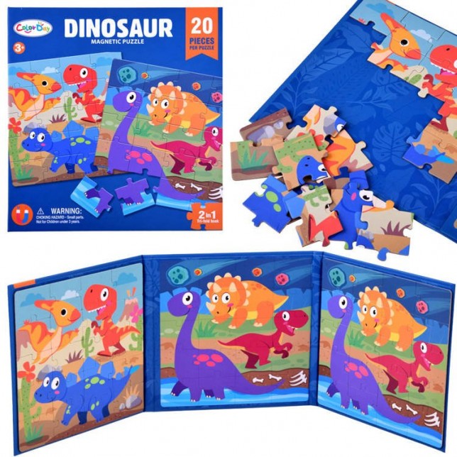 Magnetinė dėlionė "Dinozaurai"