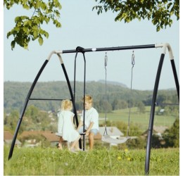 Trivietės plieninės konstrukcijos sūpynės - AXI garden