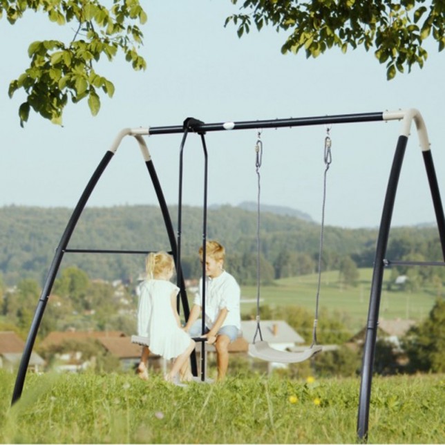 Trivietės plieninės konstrukcijos sūpynės - AXI garden