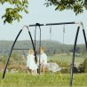 Trivietės plieninės konstrukcijos sūpynės - AXI garden