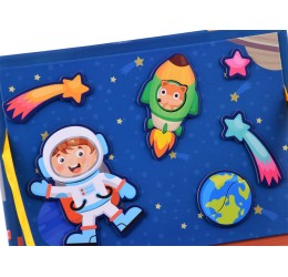 Magnetinis žaidimas dėžutėje "Kosmosas"