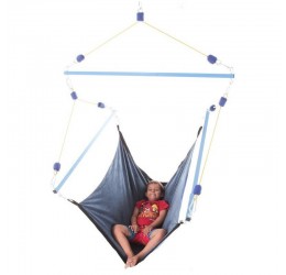 Didelis terapinis poilsio hamakas - Blue swing