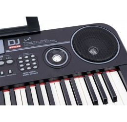 Juodas vaikiškas pianinas su mikrofonu „Muzikos padangė“
