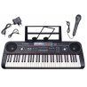 Juodas vaikiškas pianinas su mikrofonu „Muzikos padangė“