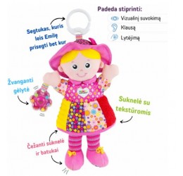 Pakabinamas žaislas "Lėlė Emilė"