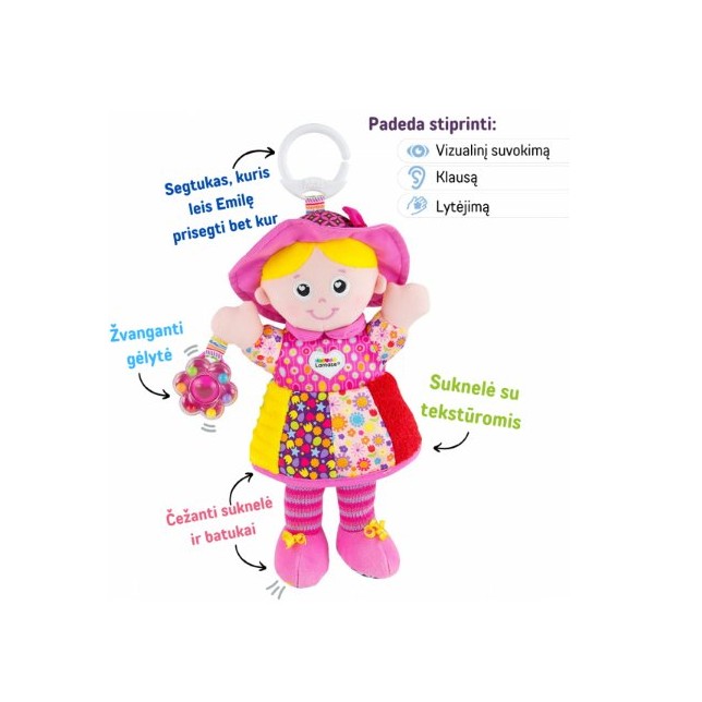 Pakabinamas žaislas "Lėlė Emilė"