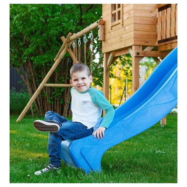 Žaidimų aikštelė su nameliu ir sūpynėmis - Cozy