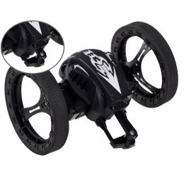 RC juodos spalvos triukinis automobilis