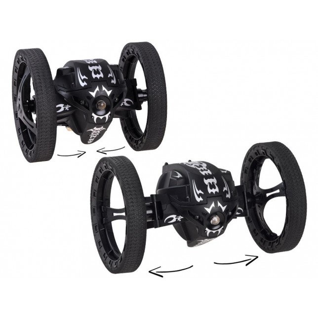 RC juodos spalvos triukinis automobilis