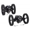RC juodos spalvos triukinis automobilis