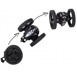 RC juodos spalvos triukinis automobilis