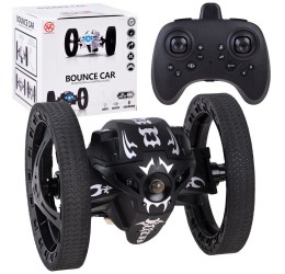RC juodos spalvos triukinis automobilis