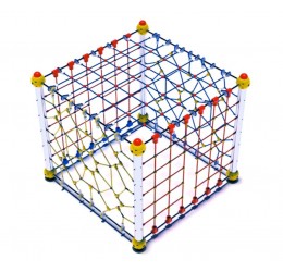 Tinklinė lynų laipynė - Qube 200x200 cm