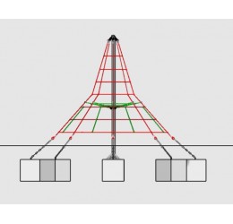Tinklinė laipynė - Merkury 350 cm