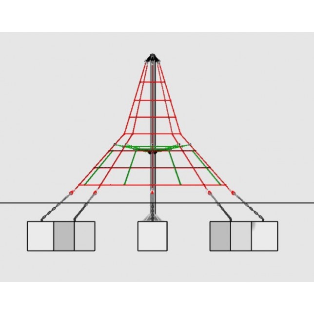 Tinklinė laipynė - Merkury 350 cm