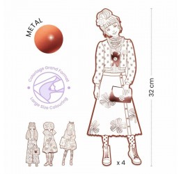 Dideli spalvinimo lapai "Nina ir draugai"