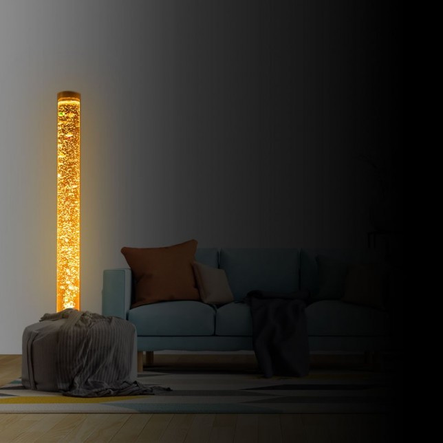 LED šviestuvas su žuvelėmis 120x12cm.