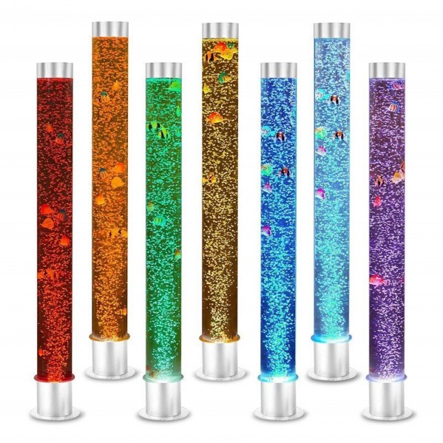 LED šviestuvas su žuvelėmis 120x12cm.