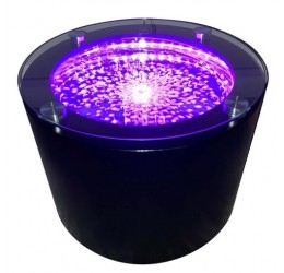 Apvalus burbulų stalas su LED šviesomis