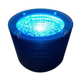Apvalus burbulų stalas su LED šviesomis