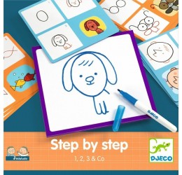 Mokomasis piešimo rinkinys "Step by step"