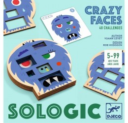 Djeco loginis žaidimas "Crazy faces"