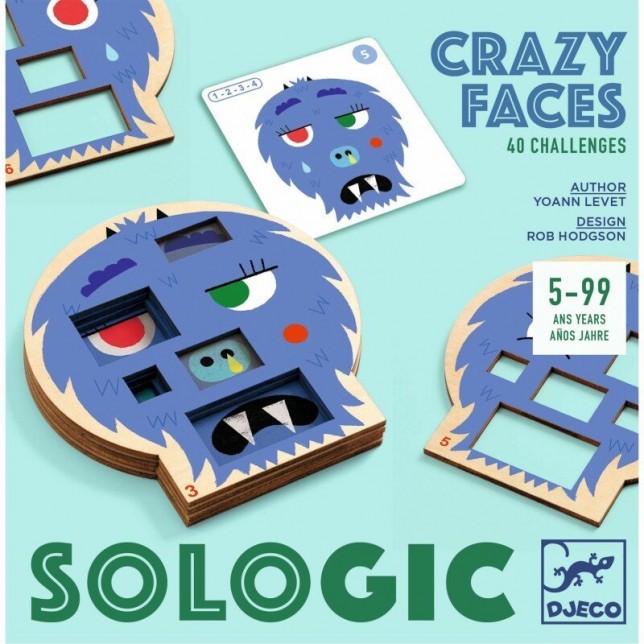 Djeco loginis žaidimas "Crazy faces"