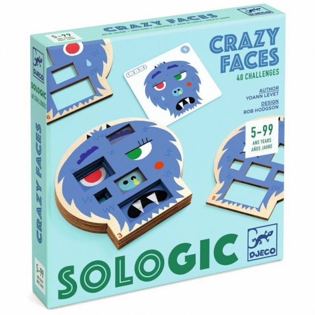 Djeco loginis žaidimas "Crazy faces"