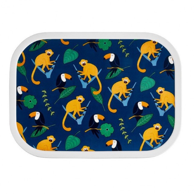 Užkandžių dėžutė su skyreliais "Džiunglės"